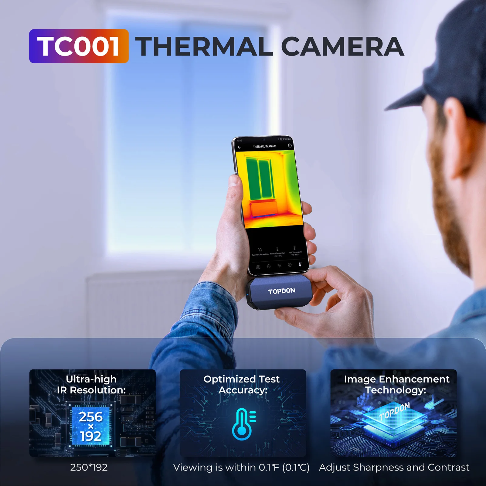 TOPDON TC001 256x192 High Reso - Topdon Tc001 Thermal Camera recension och pris