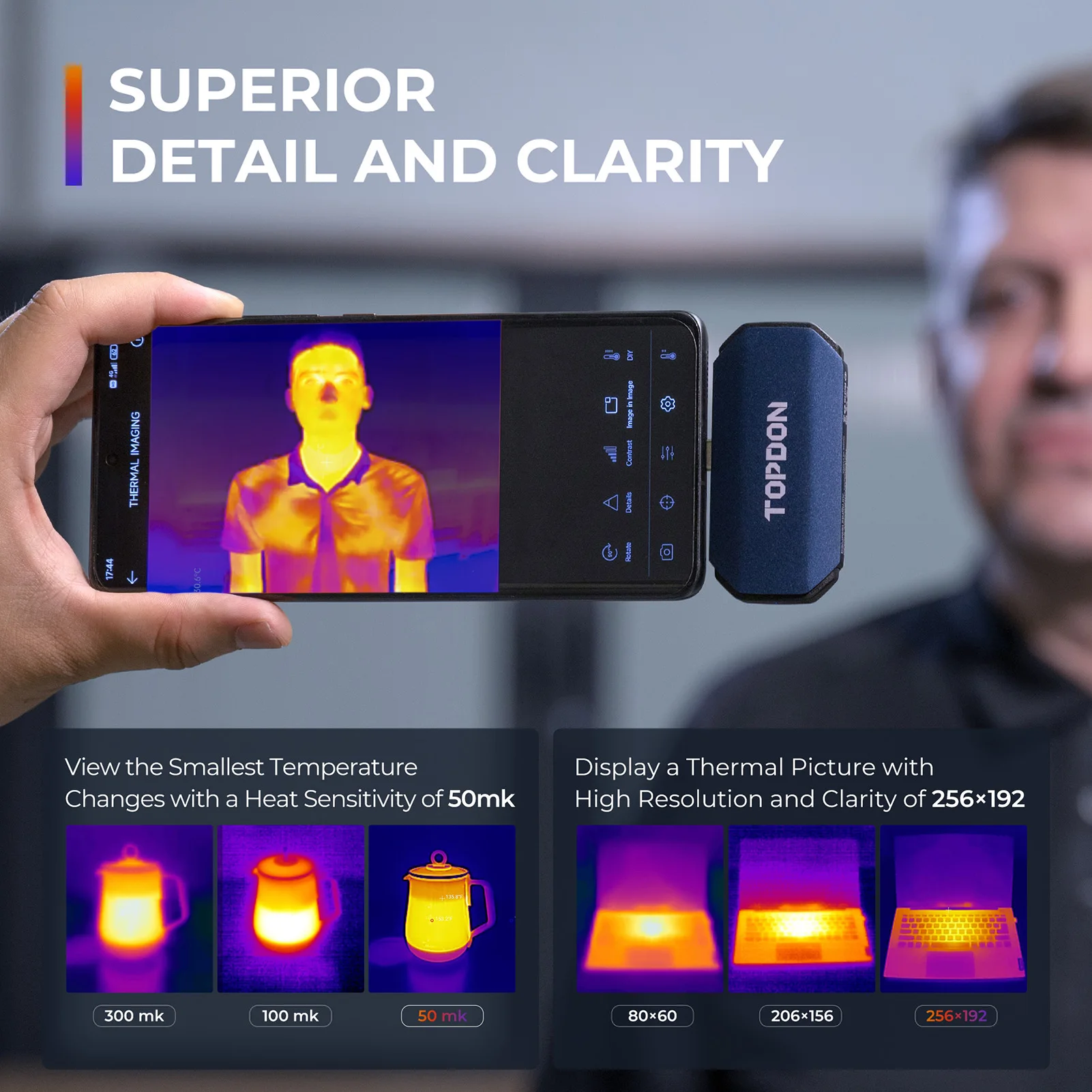 TOPDON TC001 256x192 High Reso - Topdon Tc001 Thermal Camera recension och pris