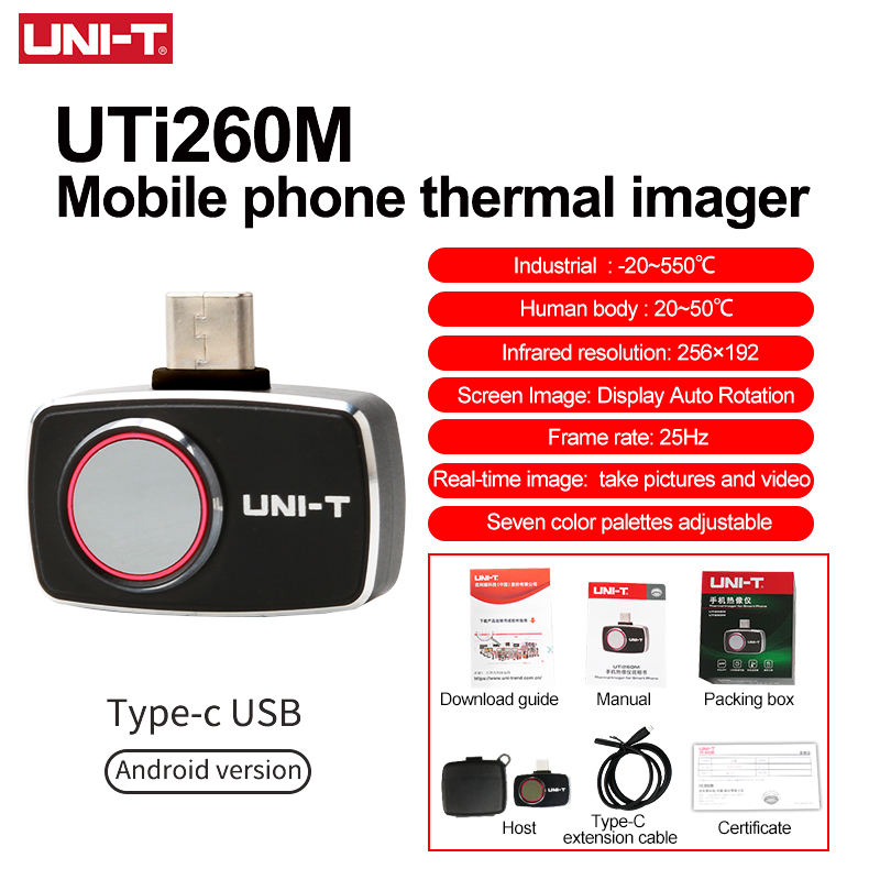 UNI-T Thermal Imager For Mobil - Thermal Imaging Camera 256X192 recension och pris